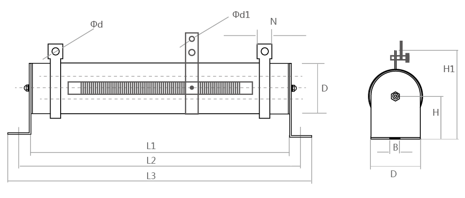 RX20-T可调电阻器产品尺寸图